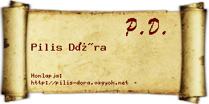 Pilis Dóra névjegykártya